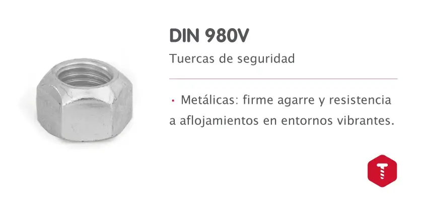 DIN 980V - Tuercas de seguridad