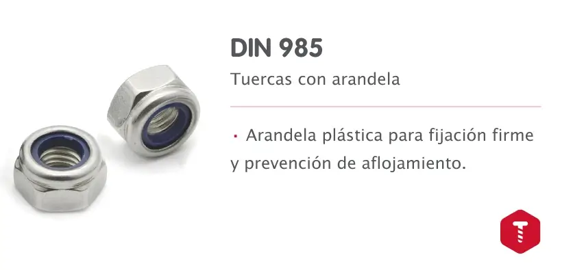 DIN 985 - Tuercas con arandela